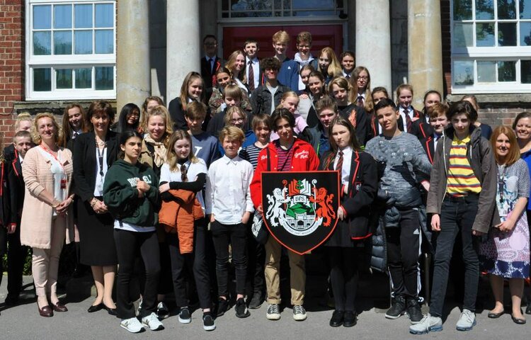 Image of Students from Denmark are given a warm welcome by The Birkenhead Park School.