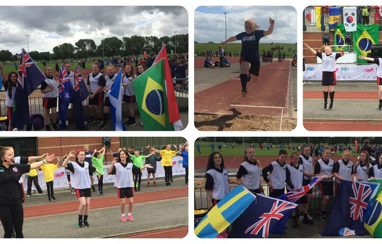 Image of Students represent borough in Merseyside Athletics event